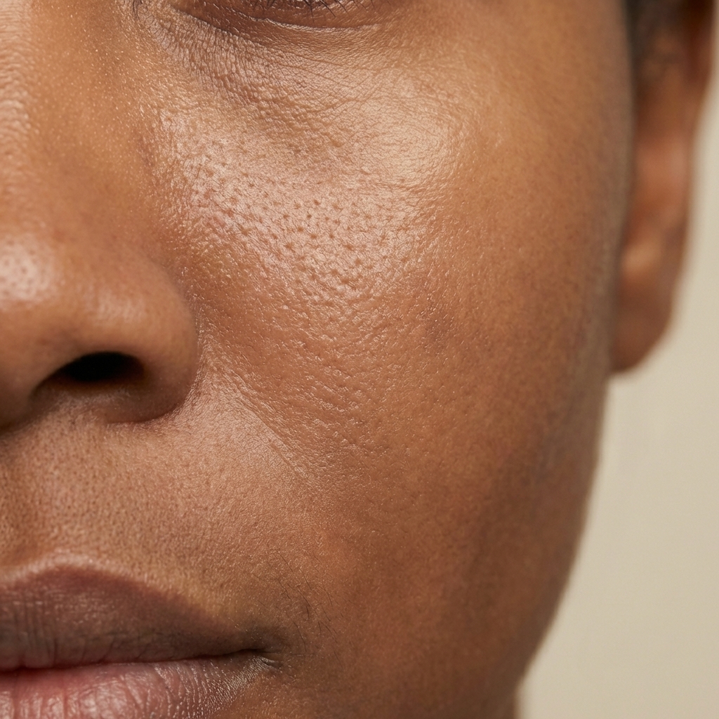 After skin texture treatment — refined and luminous